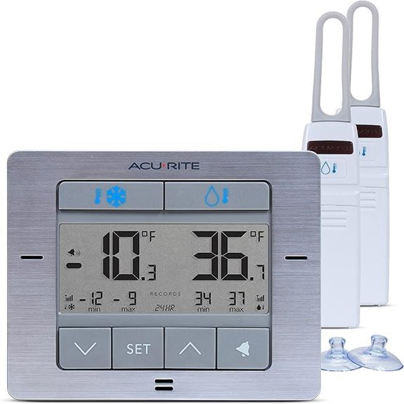 AcuRite Wireless Fridge & Freezer Thermometer with Alarm